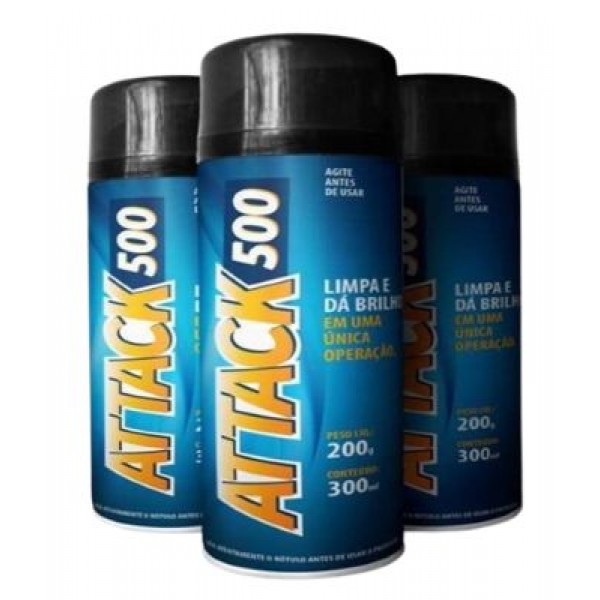 LIMPADOR INOX SPRAY ATTACK 500