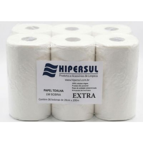 PAP TOALHA BOB 6 X 200 X 20 EXTRA