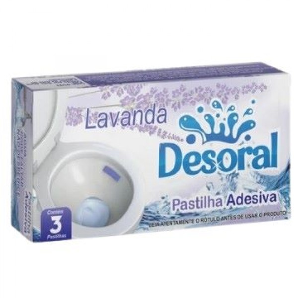 PASTILHA ADESIVA LAVANDA C/3 UND DESORAL
