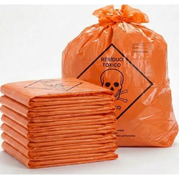 SACO DE LIXO 30L TÓXICO C/100