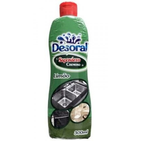 SAPONÁCEO CREMOSO DESORAL LIMÃO 300 ML
