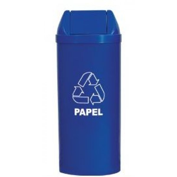 LIXEIRA RED BASC 23L AZUL C/ ADESIVO