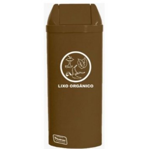 LIXEIRA RED BASC 23L MARRON C/ ADESIVO