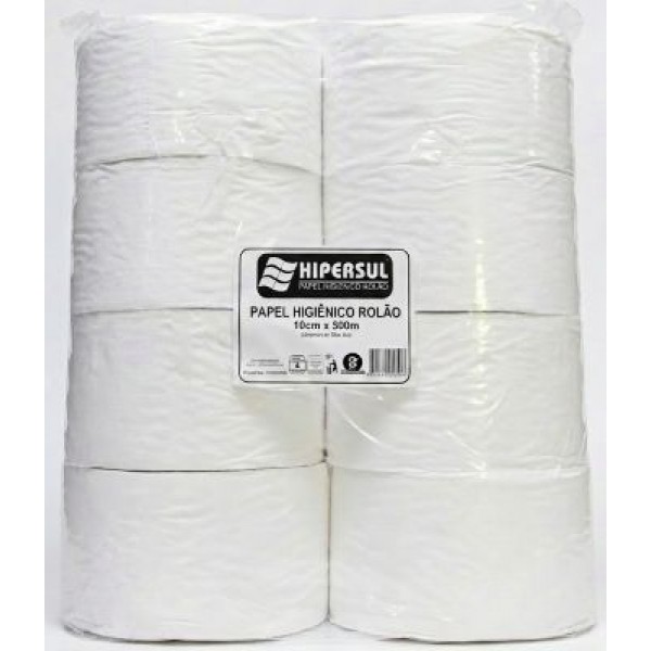 PAP HIG ROLÃO BRANCO FV 8 X 9 X 500 HIPERSUL