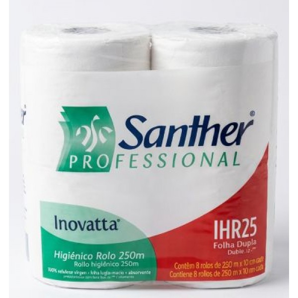PAP HIG ROLÃO F.DUPLA 8 X 10 X 250 PHR25 SANTHER