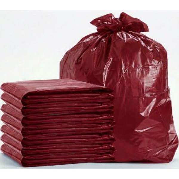 SACO DE LIXO 100L LEVE VERMELHO C/100