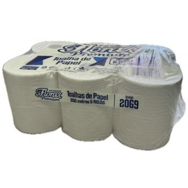 PAP TOALHA BOB 6 X 200 X 20 - CLARAMAX