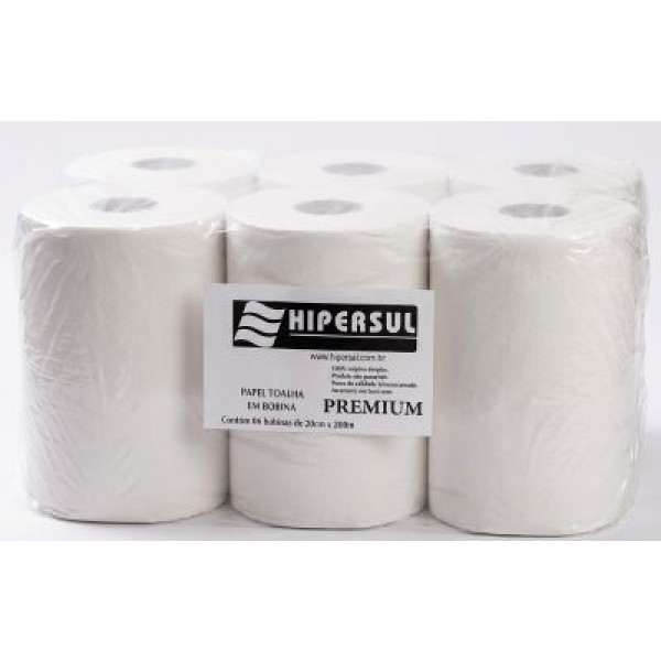 PAP TOALHA BOB 6 X 200 X 20 PREMIUN PLUS