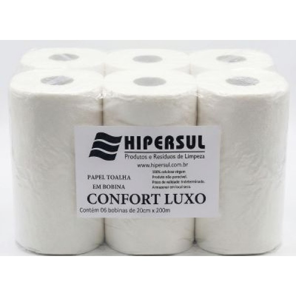 PAP TOALHA BOB 6 X 200 X 20 CONFORT
