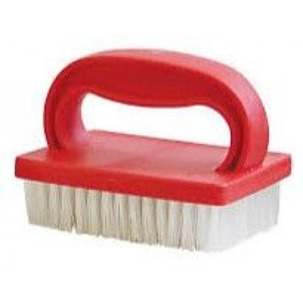 ESCOVA DE MÃO PEGADOR GRANDE VERMELHA BRALIMPIA