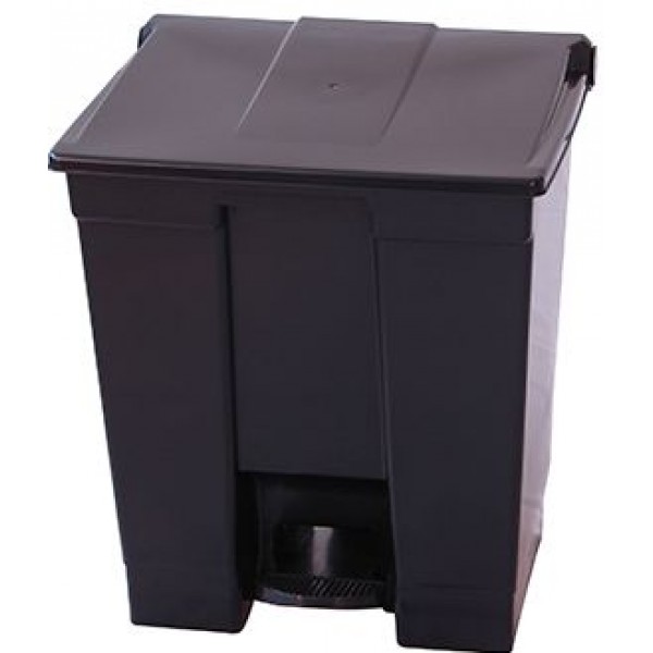 LIXEIRA C/ PEDAL 30L PRETA BRALIMPIA