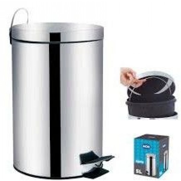 LIXEIRA INOX C/ PEDAL 05L