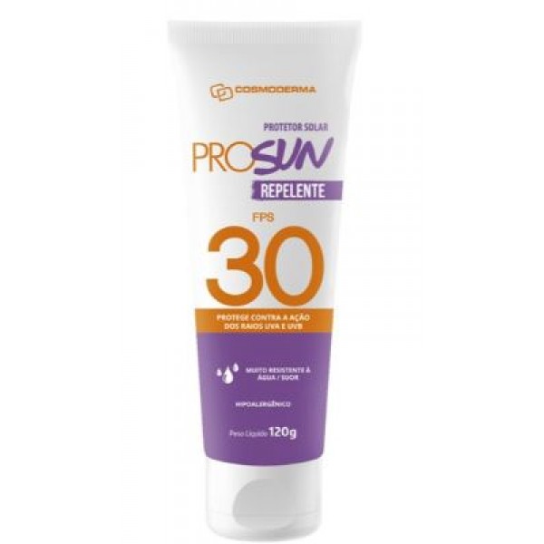PROT. SOLAR FPS 30 C/ REPELENTE 120 G COSMODERMA