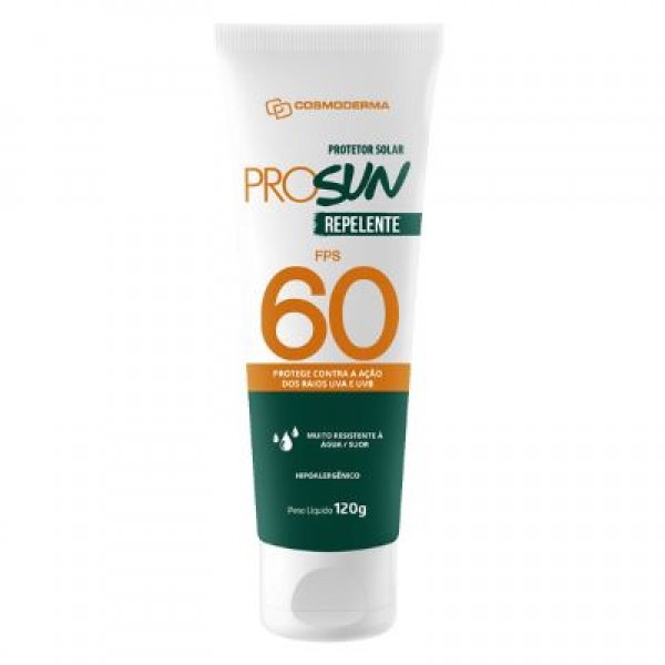 PROT. SOLAR FPS 60 C/ REPELENTE 120 G COSMODERMA