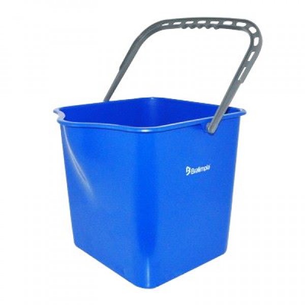 BALDE 25L C/ ALÇA AZUL BRALIMPIA