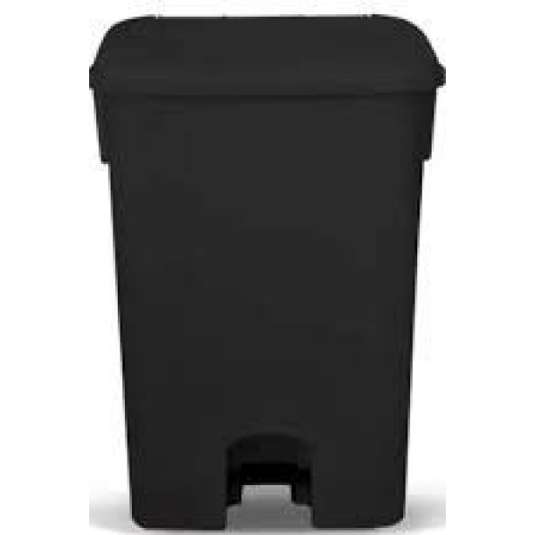 LIXEIRA C/ PEDAL 100L PRETA BRALIMPIA