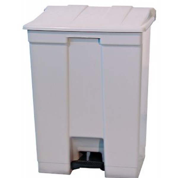 LIXEIRA C/ PEDAL 60L BRANCA BRALIMPIA