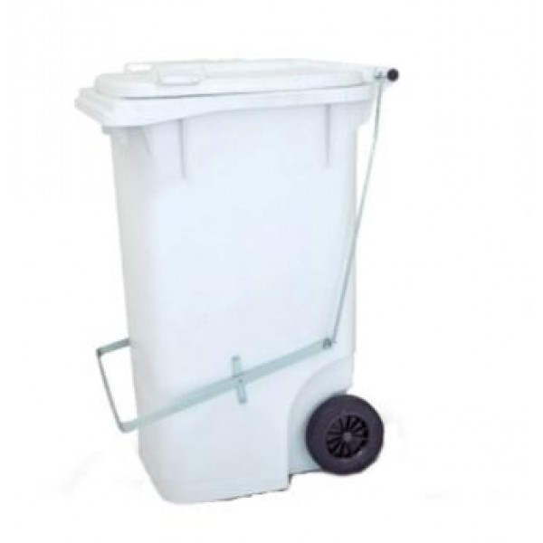 CONTEINER 240 LTS C/PEDAL BRANCO