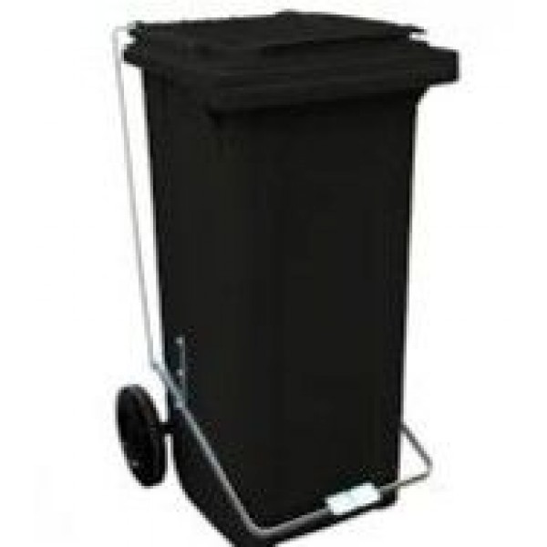 CONTEINER C/PEDAL 120L PRETO