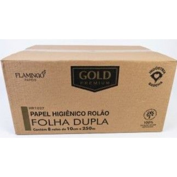 PAP HIG ROLÃO F.DUPLA 8 X 10 X 250 FLAMINGO