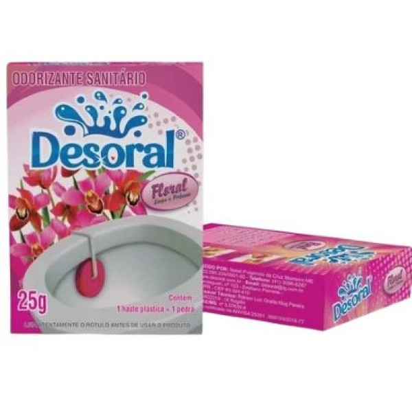 PEDRA SANITÁRIA DESORAL FLORAL 25 G
