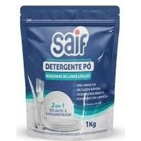 SABÃO P/ MÁQUINA DE LAVAR LOUÇA 1 KG SAIF