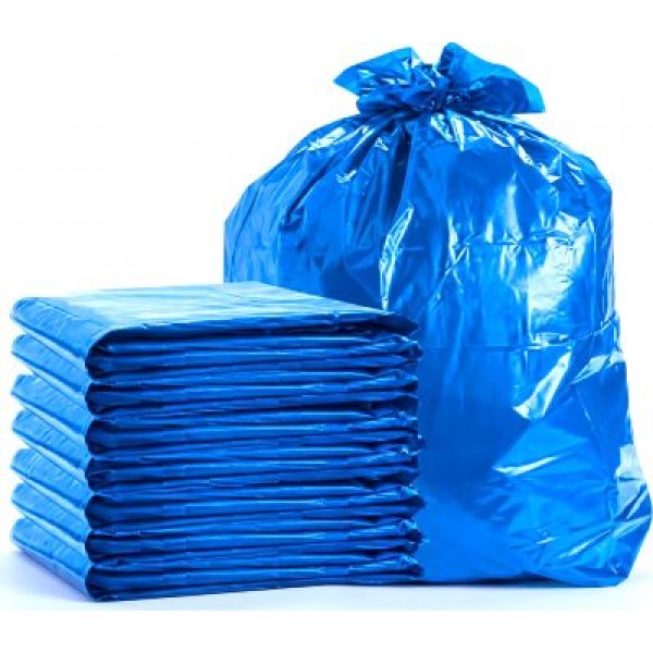 SACO DE LIXO 60L RESISTENTE AZUL C/100