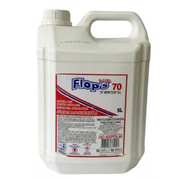 ÁLCOOL LÍQUIDO 05L 70% FLOP