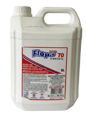 ÁLCOOL LÍQUIDO 05L 70% FLOP