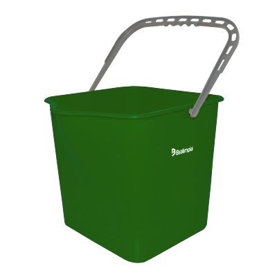 BALDE 25L C/ ALÇA VERDE BRALIMPIA