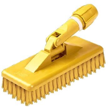 ESCOVA MACIA BRALIMPIA C/ SUPORTE AMARELA