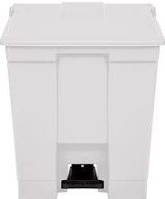 LIXEIRA C/ PEDAL 30L BRANCA BRALIMPIA