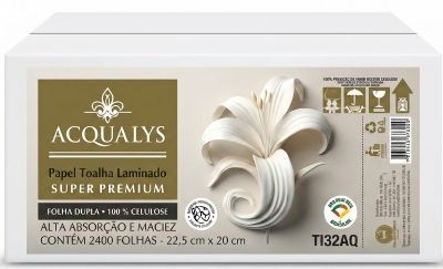 PAP TOALHA INT F.DUPLA 22X20 2400 27G TI32AQ