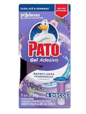 REFIL PATO GEL ADESIVO LAVANDA 6 DISCOS