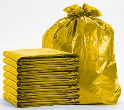 SACO DE LIXO 100L MÉDIO AMARELO C/100