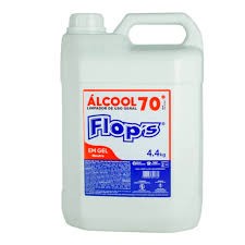 ÁLCOOL GEL 70% 4,4 KG FLOP