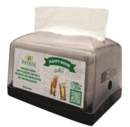 DISP GUARDANAPO BALCÃO PRETO / FUME