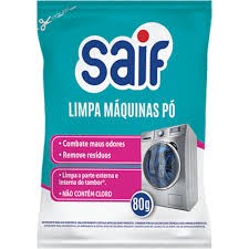 LIMPA MÁQUINAS DE LAVAR ROUPAS PÓ 80G SAIF