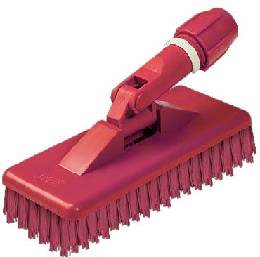 ESCOVA MACIA BRALIMPIA C/ SUPORTE VERMELHO
